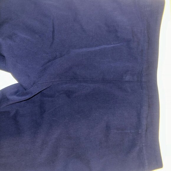 uren 6p retro zipper front pants navy blue stretchy - Picture 4 of 7